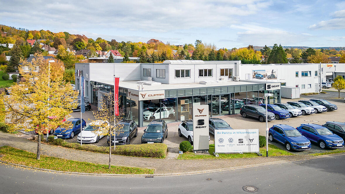 Das Autohaus Glinicke in Witzenhausen in der Au&szlig;enansicht.