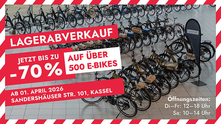 E-Bikes in Kassel | Abverkauf: bis zu 70% Rabatt | Infos, Angebote