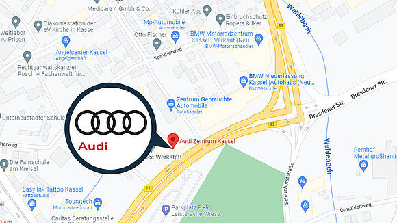 Das Audi Zentrum in Kassel