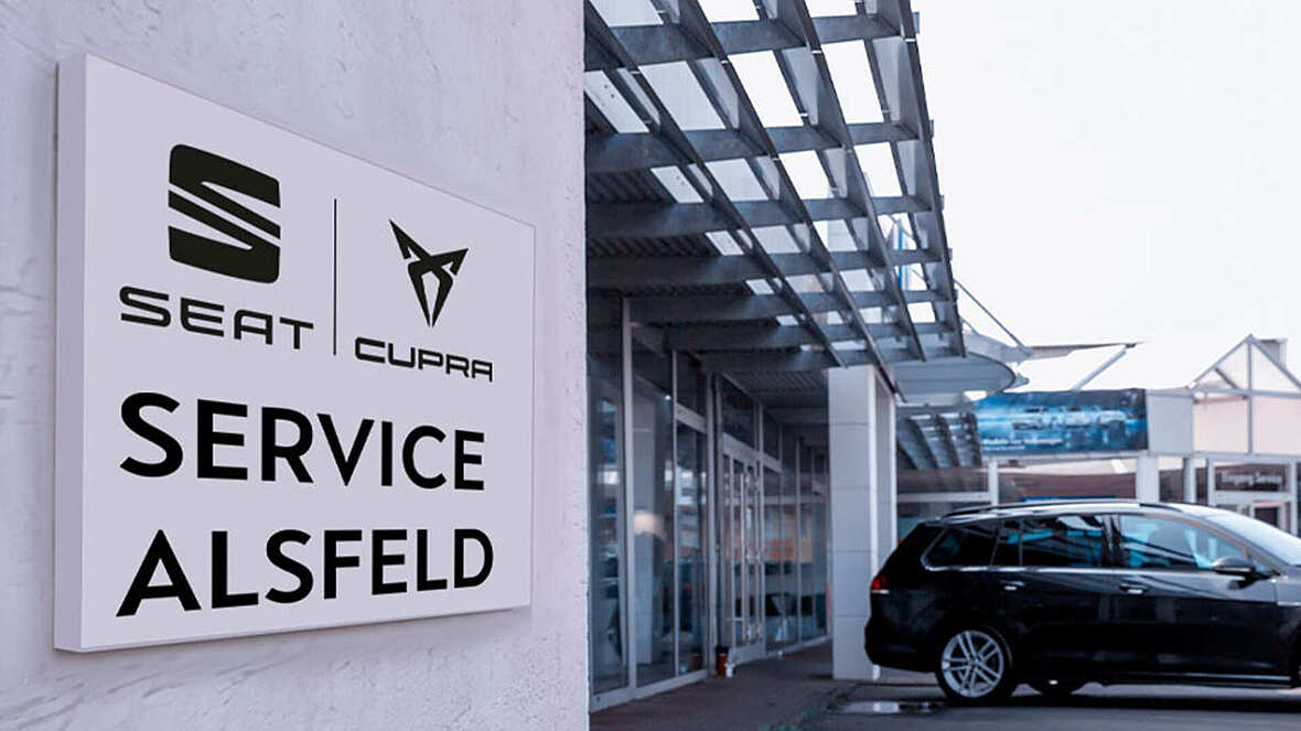 Das CUPRA Autohaus in Alsfeld von au&szlig;en.