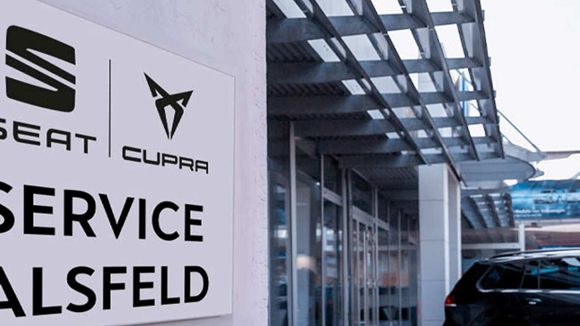 Das CUPRA Autohaus in Alsfeld von au&szlig;en.