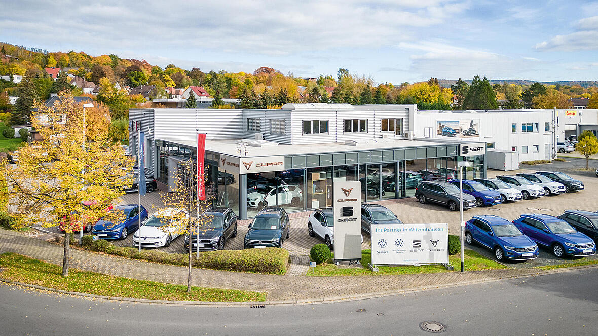 Das Autohaus Glinicke in Witzenhausen in der Au&szlig;enansicht.