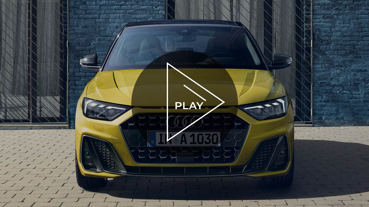 Frontalaufnahme Audi A1 2019 in gelb