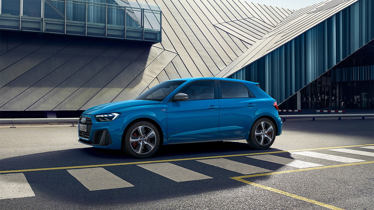 Der Audi A1 2019 in blau