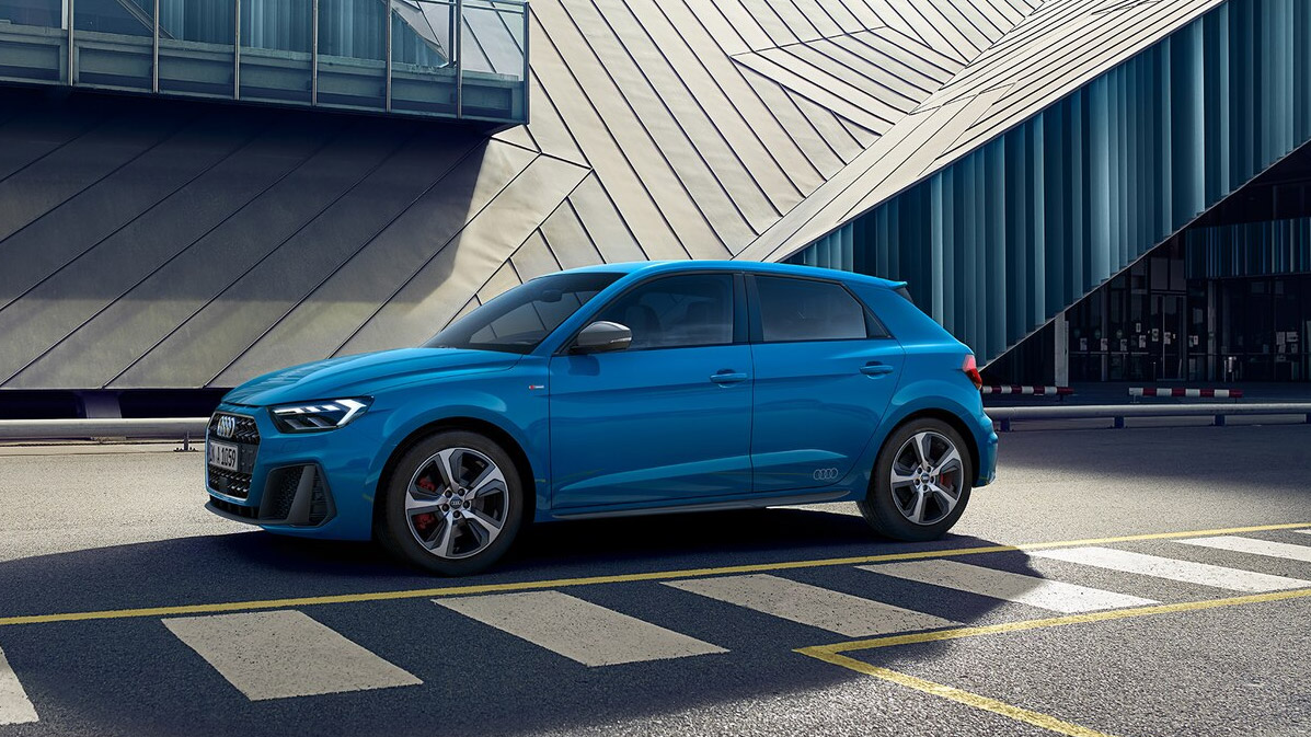Der Audi A1 von 2019 in Blau