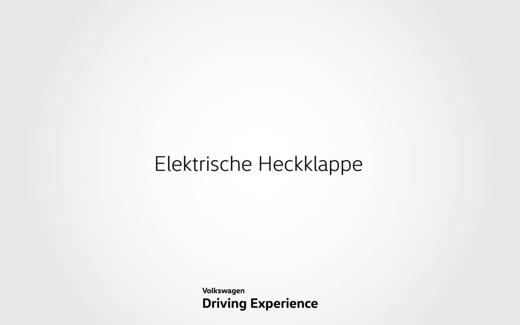 Elektrische Heckklappe - Volkswagen