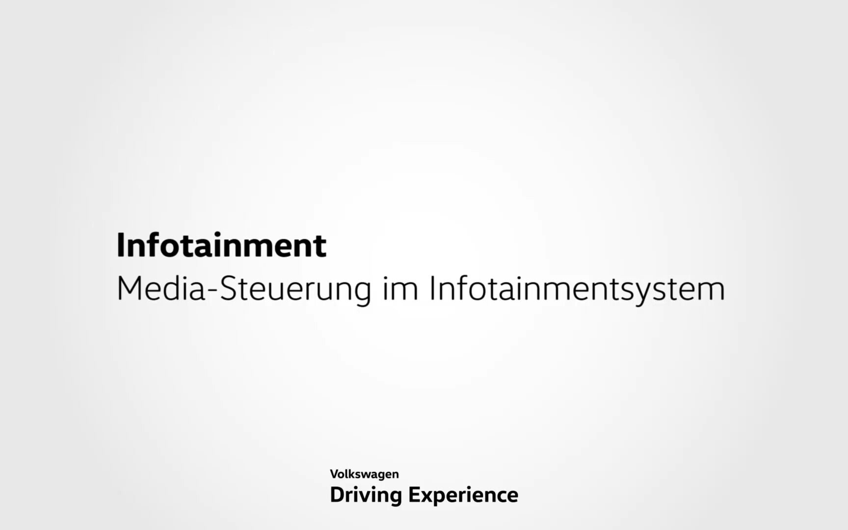 Infotainment Media Steuerung - Volkswagen