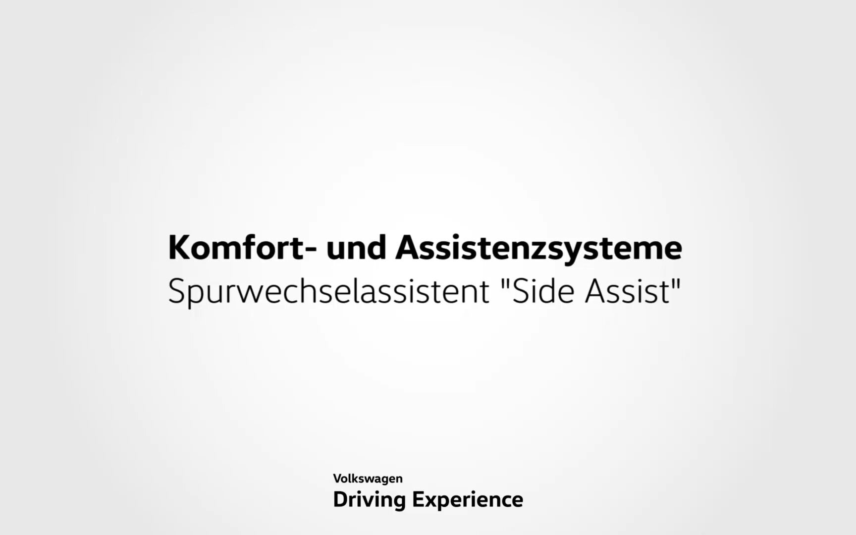 Spurwechselassistent Side Assist - Volkswagen