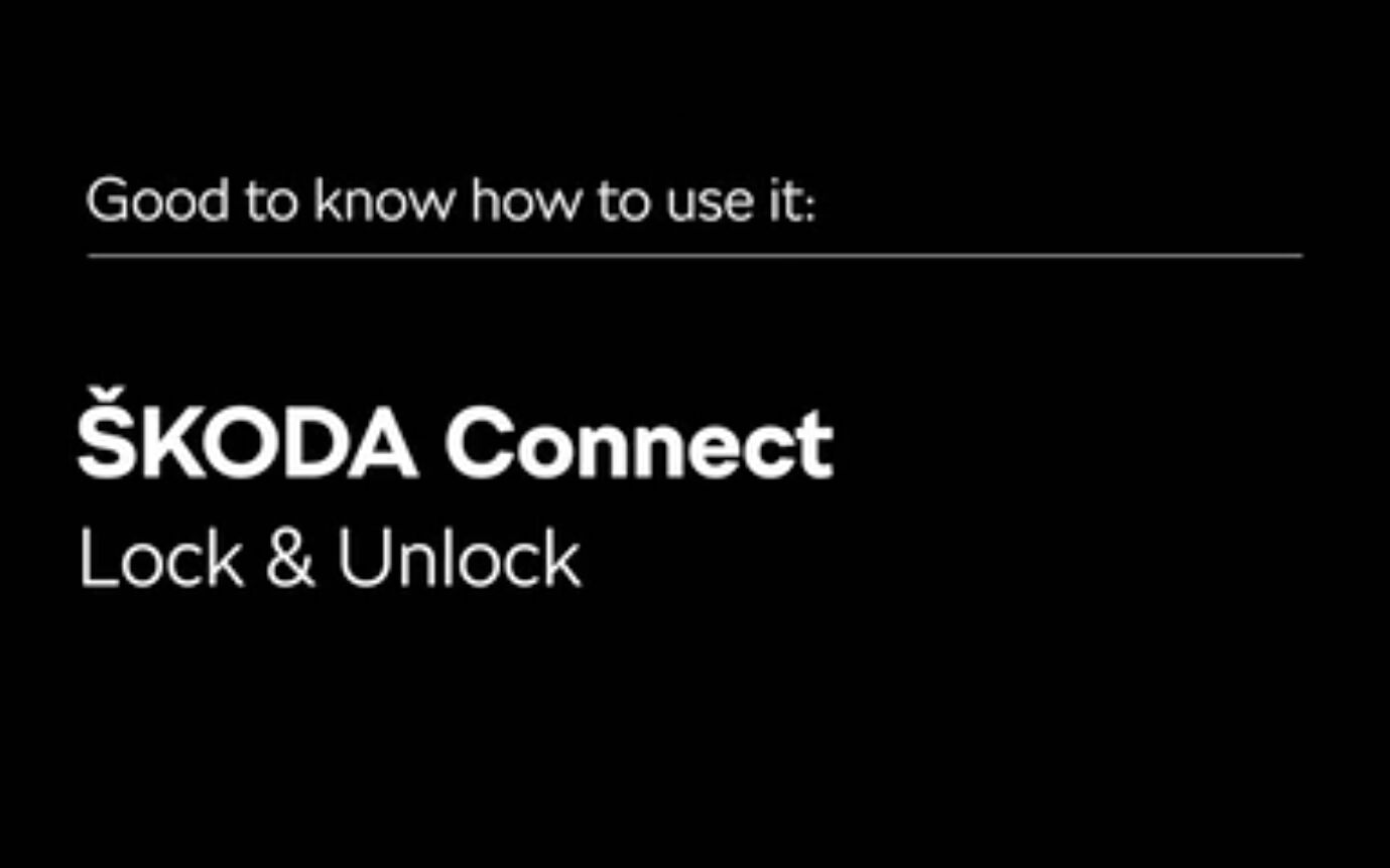 Skoda Connect: Lock & Unlock - Skoda