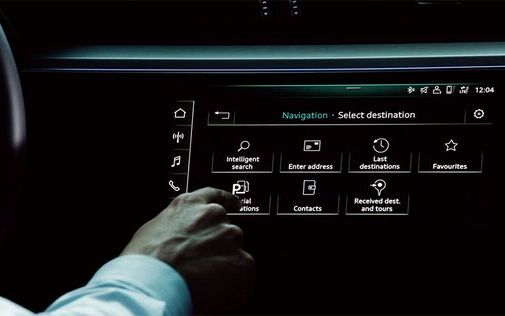 Onlinesuche nach Navigationszielen - Audi