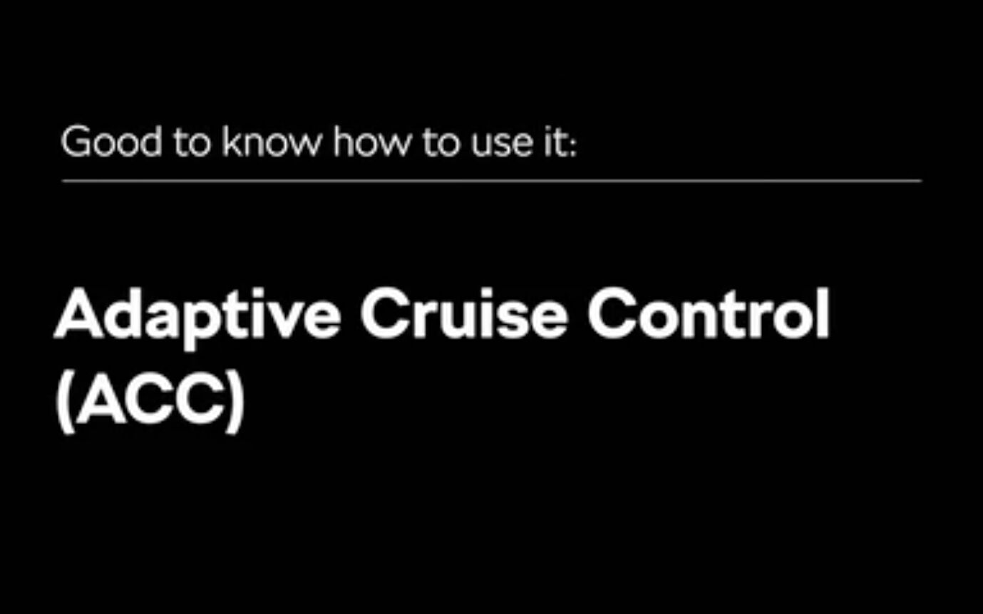 Adaptive Cruise Control (ACC) - Skoda