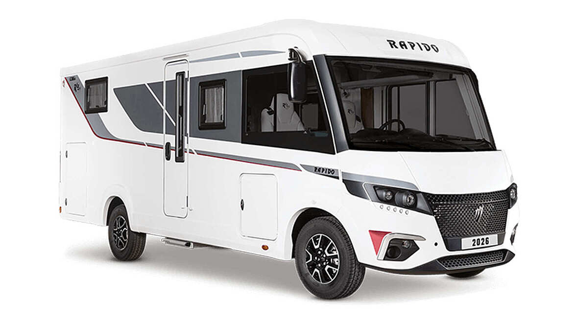 Der Rapido C86i in Wei&szlig; seitlich von vorne.