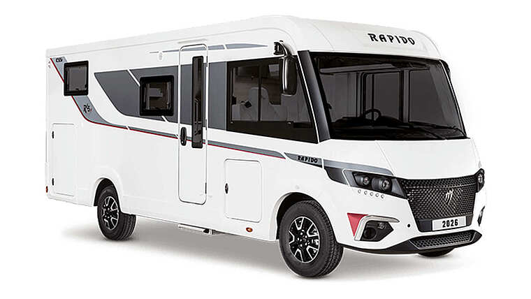 Der Rapido C55i in Wei&szlig; seitlich von vorne.