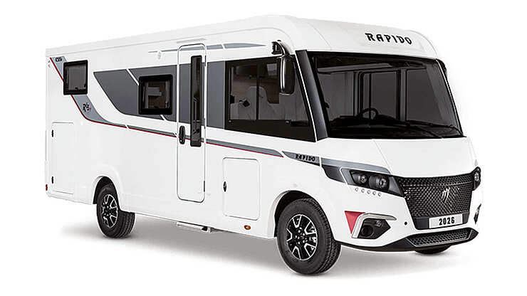 Der Rapido C55i in Wei&szlig; seitlich von vorne.